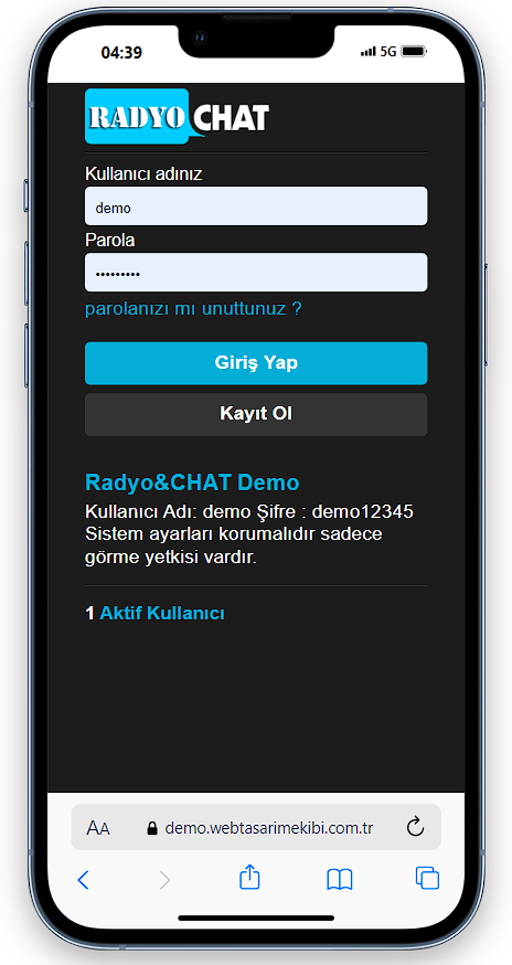 Flatcast Alternatif Radyo&Chat yazılımı